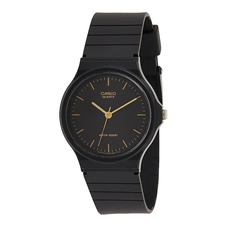 Casio Men's Black Dial Black Resin Band Analog Quartz Watch - MQ-24-1ELDF