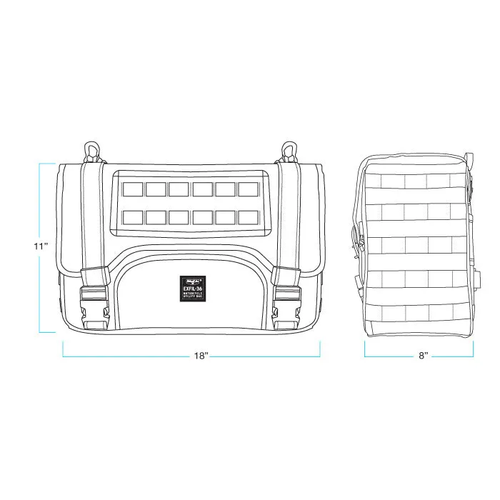 EXFIL-36 Saddlebags Black