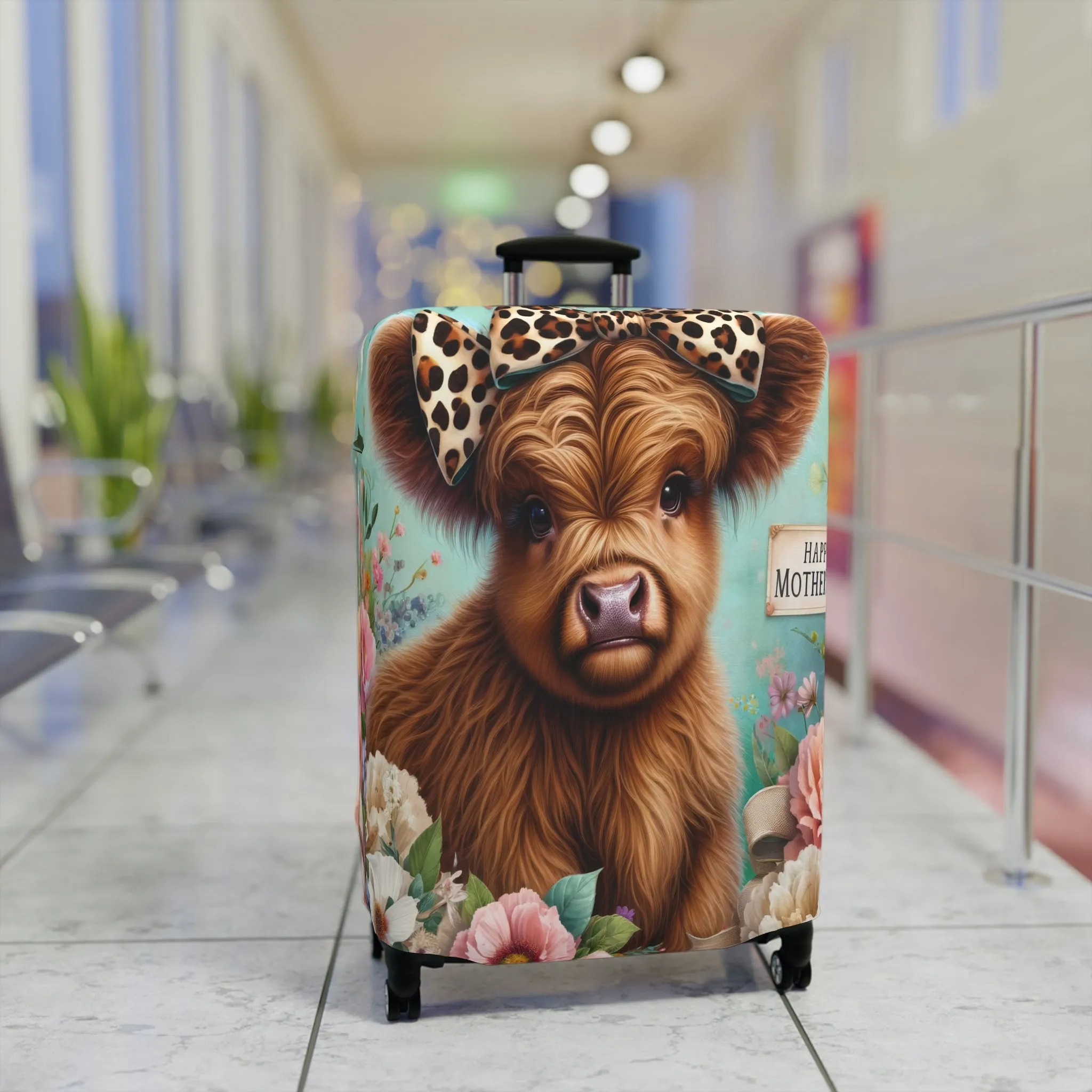 Luggage Cover, Highland Cow, awd-5004