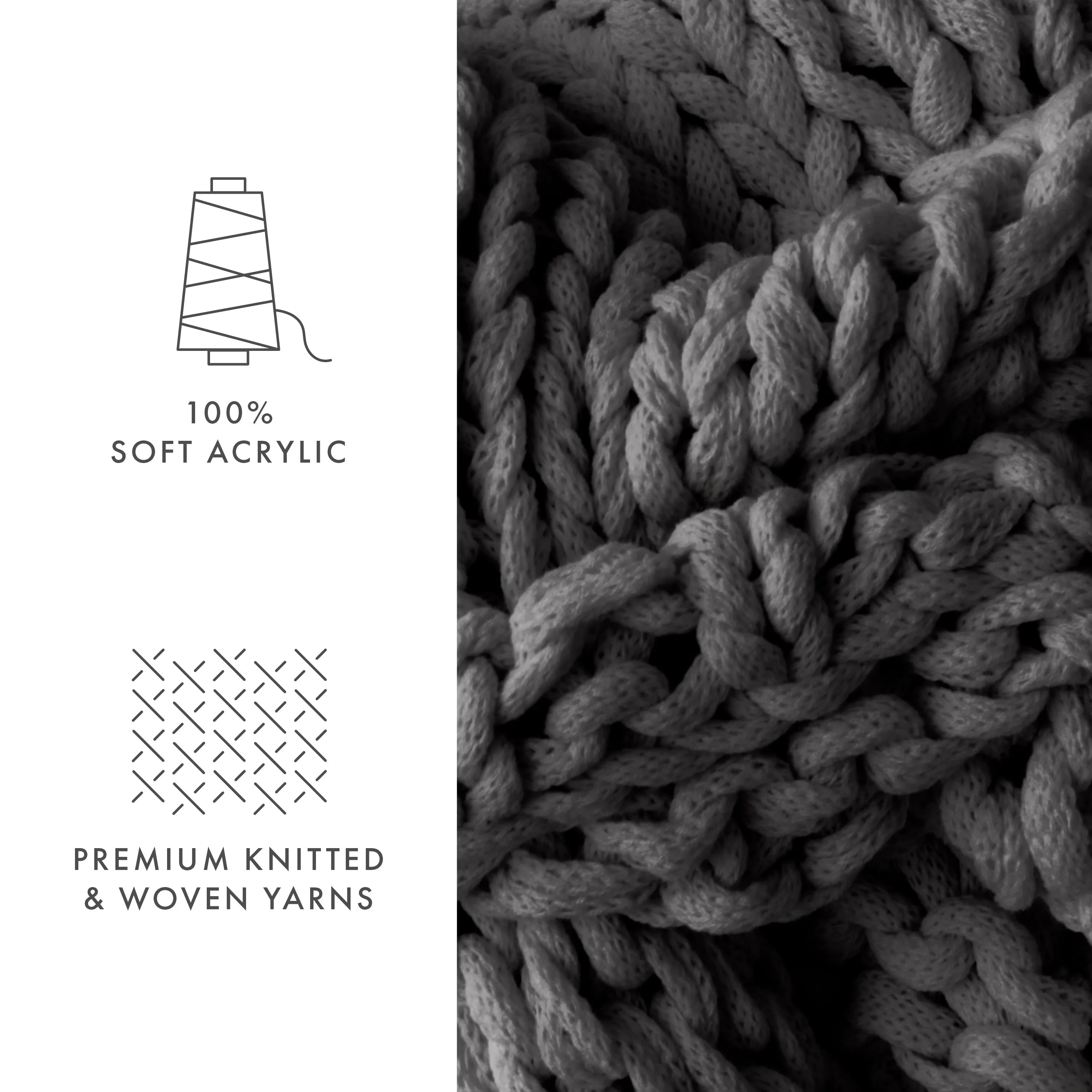 Oversized Chunky Knit Blanket (Sale)