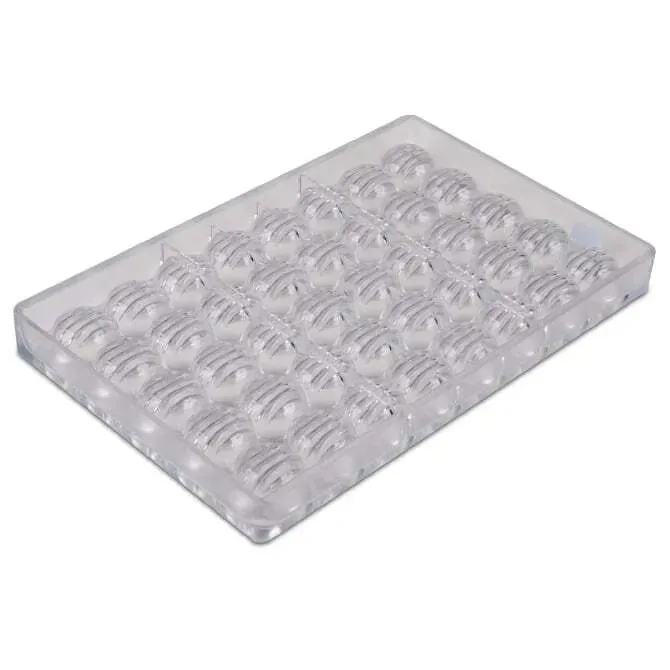 Ridged Dome Chocolate Mold - 40 Forms
