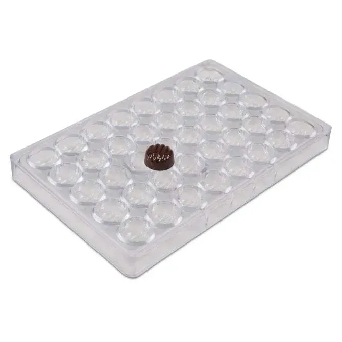 Ridged Dome Chocolate Mold - 40 Forms