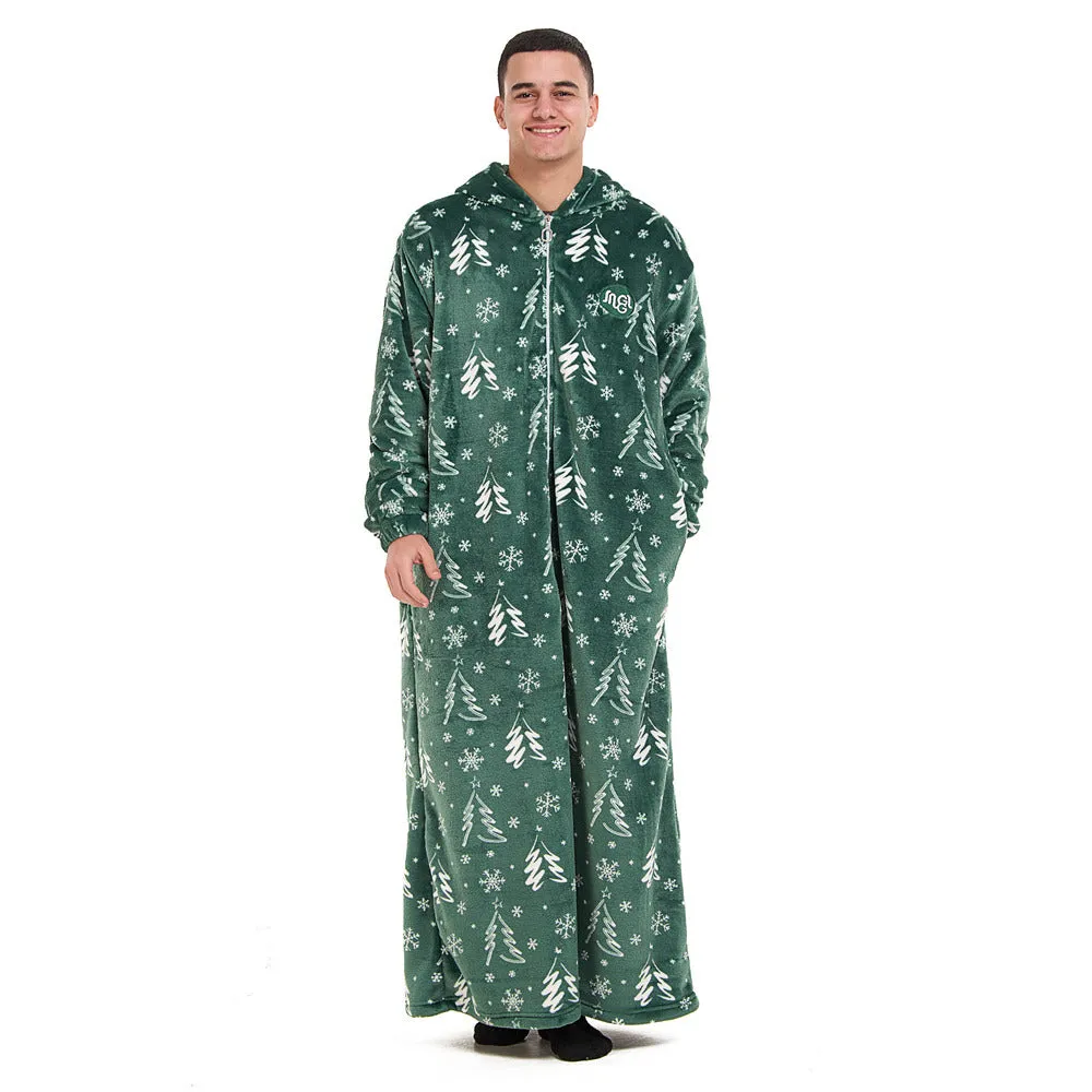 Snuggs Wearable Blanket Monk Green Christmas Tree