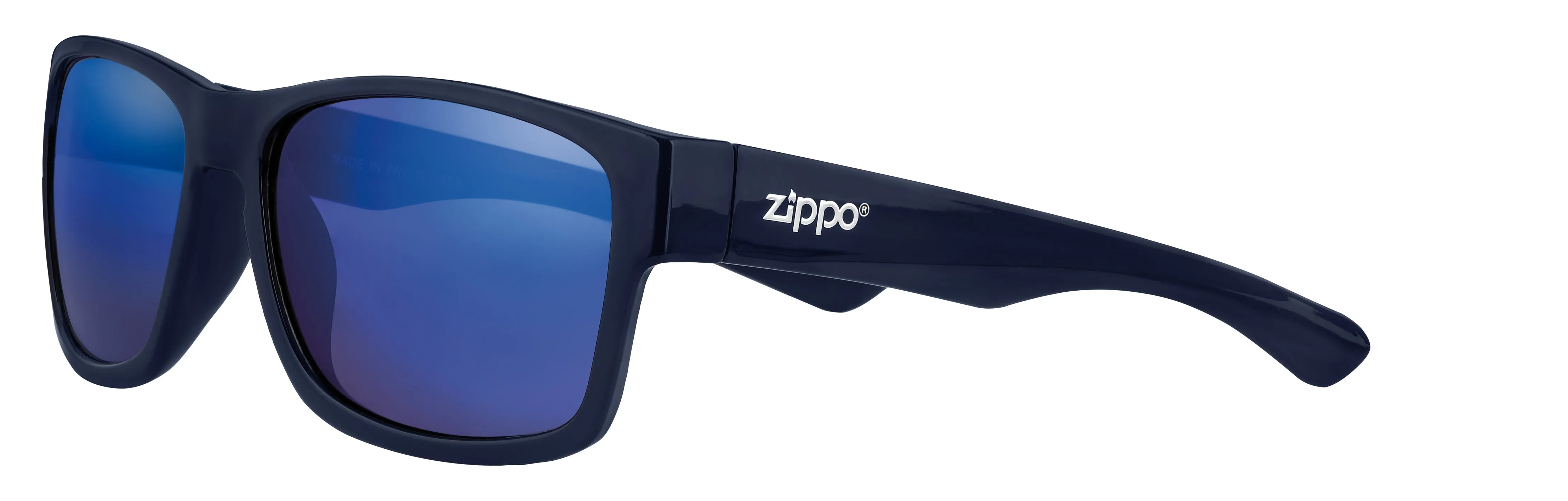 Zippo Sunglasses Black with Blue Lenses OB217-5